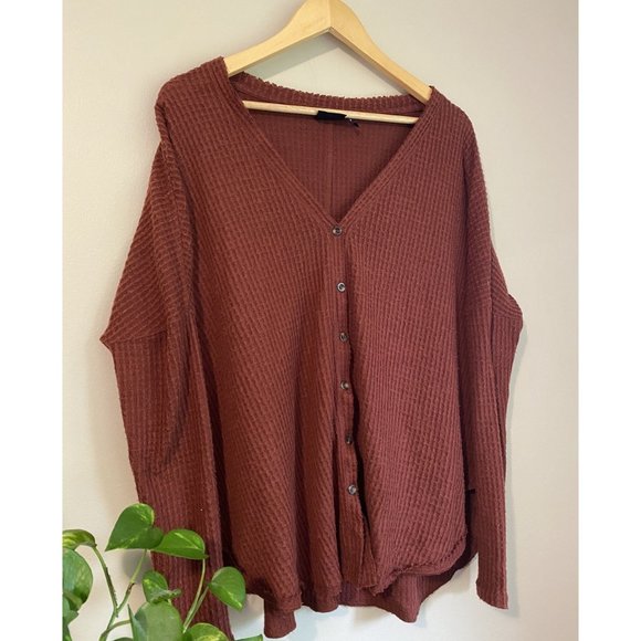 Out From Under (Urban Outfitters) 'Jojo' Waffle Knit Thermal Top - Picture 6 of 7